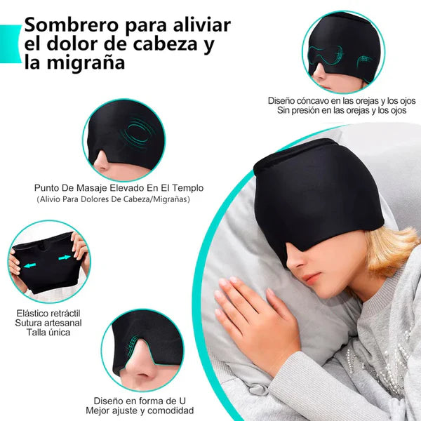 HEAD ALIVE® Gorro de gel especial para alivio de ansiedad y migraña