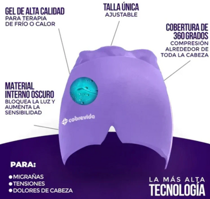 HEAD ALIVE® Gorro de gel especial para alivio de ansiedad y migraña